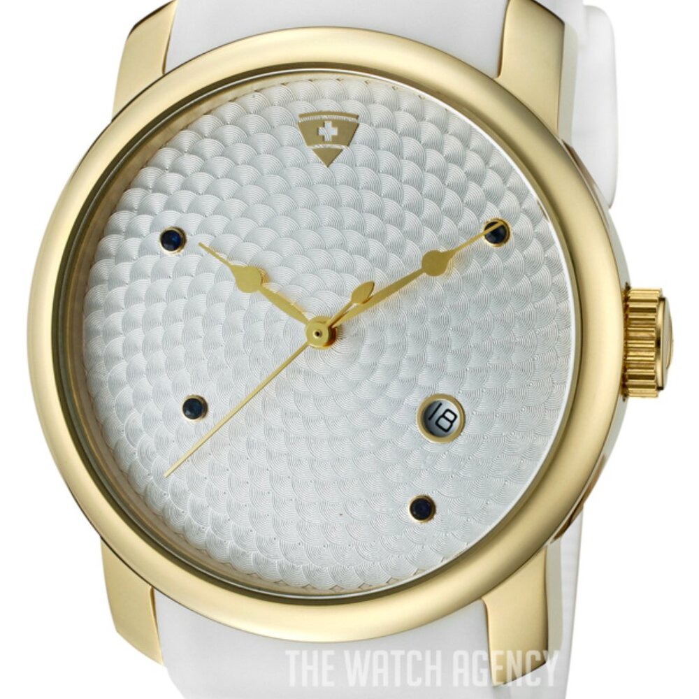 Swiss Legend "Rare" Men's Luxury Swiss Made Planetimer NEW Watch with White Band